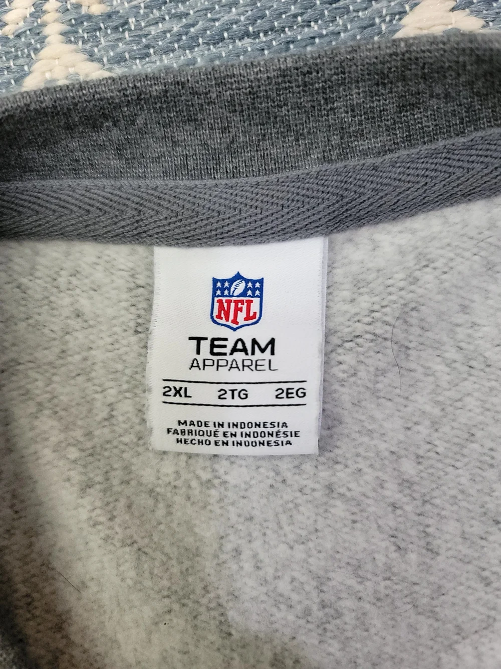 Nfl Apparel gray crewneck